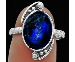 Blue Fire Labradorite - Madagascar Ring size-7 SDR176873 R-1160, 10x14 mm