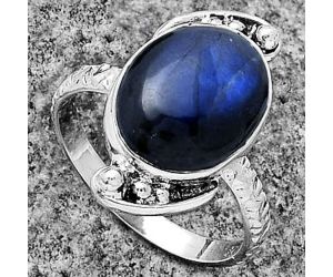 Blue Fire Labradorite - Madagascar Ring size-7 SDR176885 R-1160, 10x13 mm