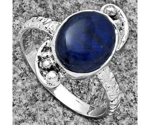 Blue Fire Labradorite - Madagascar Ring size-7.5 SDR176892 R-1160, 9x11 mm