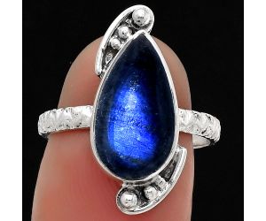 Blue Fire Labradorite - Madagascar Ring size-7.5 SDR176893 R-1160, 8x16 mm