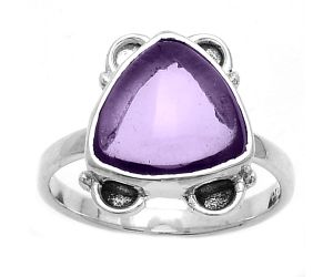 Natural Amethyst Cab - Brazil Ring size-8 SDR177031 R-1103, 10x10 mm