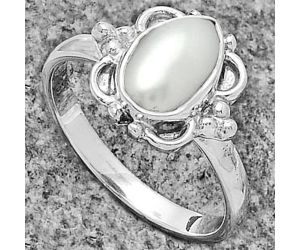 Natural Fresh Water Pearl Ring size-8 SDR177070 R-1103, 6x10 mm