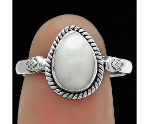 Natural Fresh Water Pearl Ring size-8.5 SDR177108 R-1009, 7x10 mm