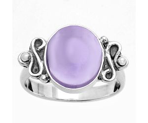 Natural Amethyst Cab - Brazil Ring size-7 SDR177113 R-1118, 10x12 mm