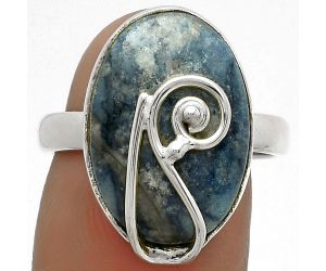 Natural Blue Scheelite - Turkey Ring size-7.5 SDR177356 R-1478, 12x18 mm