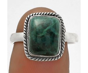 Natural Azurite Chrysocolla Ring size-7.5 SDR177455 R-1009, 9x11 mm