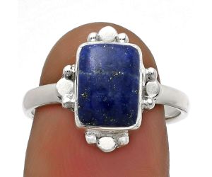Natural Lapis - Afghanistan Ring size-7 SDR177820 R-1119, 7x9 mm