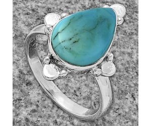 Natural Rare Turquoise Nevada Aztec Mt Ring size-7 SDR177841 R-1119, 9x14 mm
