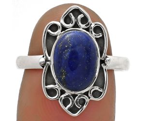Natural Lapis - Afghanistan Ring size-7.5 SDR177922 R-1226, 7x10 mm
