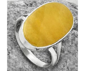 Natural Honey Aragonite Ring size-8 SDR178028 R-1002, 13x21 mm