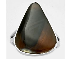 Natural Montana Agate - USA Ring size-7.5 SDR178078 R-1002, 16x21 mm
