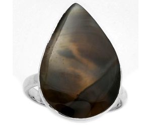 Natural Montana Agate - USA Ring size-8 SDR178144 R-1001, 15x22 mm