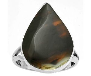 Natural Montana Agate - USA Ring size-7.5 SDR178213 R-1002, 15x21 mm