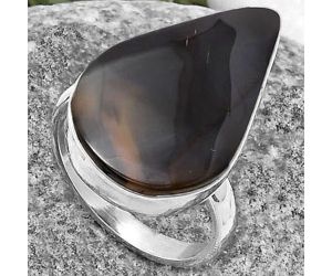 Natural Montana Agate - USA Ring size-7.5 SDR178251 R-1001, 15x24 mm