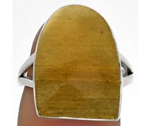 Natural Honey Aragonite Ring size-7 SDR178267 R-1002, 14x18 mm