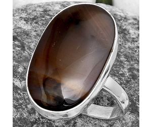 Natural Montana Agate - USA Ring size-7.5 SDR178375 R-1001, 14x24 mm