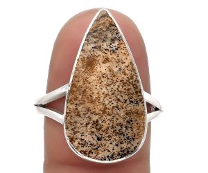 Natural Picture Jasper Ring size-8.5 SDR178393 R-1002, 12x23 mm