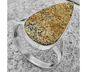 Natural Picture Jasper Ring size-9 SDR178449 R-1002, 13x23 mm