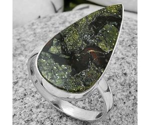 Dragon Blood Stone - South Africa Ring size-8.5 SDR178464 R-1001, 13x24 mm