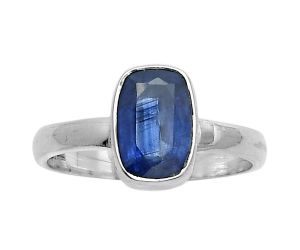 Faceted Natural Blue Kyanite - Brazil Ring size-8 SDR178536 R-1001, 7x10 mm
