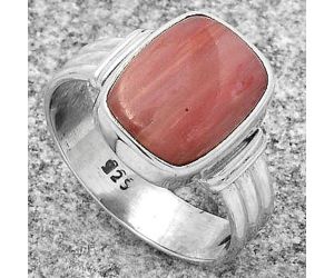 Natural Pink Tulip Quartz Ring size-8 SDR178708 R-1470, 10x13 mm