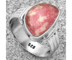 Natural Pink Thulite - Norway Ring size-8 SDR178709 R-1470, 10x14 mm