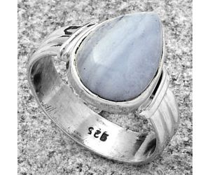 Blue Lace Agate - South Africa Ring size-8.5 SDR178716 R-1470, 10x14 mm