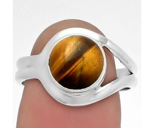 Natural Tiger Eye - Africa Ring size-8 SDR178737 R-1081, 9x9 mm