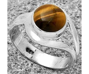 Natural Tiger Eye - Africa Ring size-8 SDR178737 R-1081, 9x9 mm