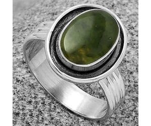Natural Chrome Chalcedony Ring size-8 SDR178771 R-1468, 8x11 mm