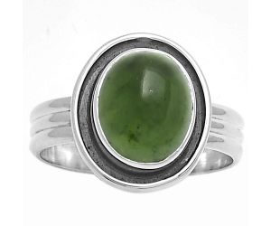 Natural Chrome Chalcedony Ring size-9 SDR178772 R-1468, 9x11 mm
