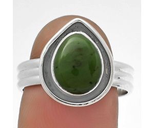 Natural Chrome Chalcedony Ring size-8 SDR178795 R-1468, 8x10 mm