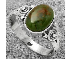 Natural Chrome Chalcedony Ring size-9 SDR178883 R-1315, 8x11 mm