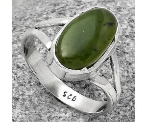 Natural Chrome Chalcedony Ring size-8.5 SDR178953 R-1438, 8x14 mm