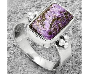 Natural Purpurite - South Africa Ring size-7 SDR179007 R-1715, 8x13 mm