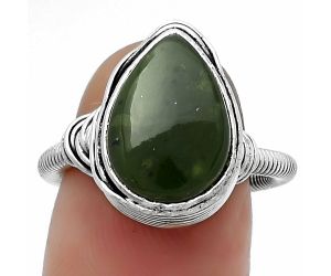 Natural Chrome Chalcedony Ring size-7 SDR179253 R-1415, 10x14 mm