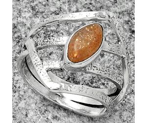 Natural Sunstone - Namibia Ring size-6.5 SDR179277 R-1471, 5x9 mm