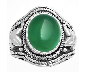 Natural Green Onyx Ring size-7.5 SDR179448 R-1312, 10x12 mm