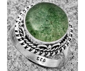 Natural Green Aventurine Ring size-6.5 SDR179497 R-1279, 12x12 mm