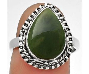 Natural Chrome Chalcedony Ring size-7.5 SDR179518 R-1279, 10x14 mm