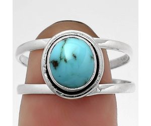 Natural Egyptian Turquoise Ring size-9 SDR179548 R-1156, 7x8 mm