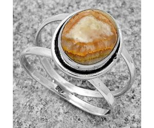 Natural Rocky Butte Picture Jasper Ring size-9 SDR179553 R-1156, 10x12 mm