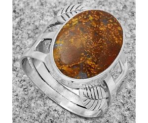 Natural Red Moss Agate Ring size-7 SDR179860 R-1400, 12x16 mm