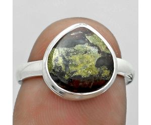 Dragon Blood Stone - South Africa Ring size-7 SDR179912 R-1007, 11x11 mm