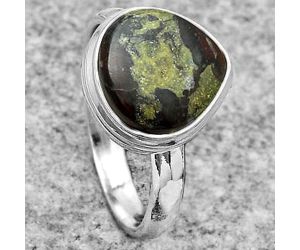 Dragon Blood Stone - South Africa Ring size-7 SDR179912 R-1007, 11x11 mm