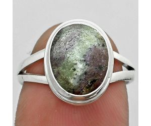Natural Ruby Zoisite - Africa Ring size-7 SDR179916 R-1008, 9x12 mm