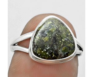 Dragon Blood Stone - South Africa Ring size-7.5 SDR179957 R-1008, 11x11 mm