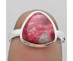 Natural Pink Thulite - Norway Ring size-7.5 SDR180191 R-1007, 11x11 mm