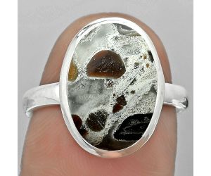 Natural Tabu Jasper Ring size-8 SDR180218 R-1007, 11x15 mm