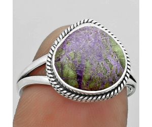 Natural Purpurite - South Africa Ring size-7.5 SDR180319 R-1010, 12x12 mm